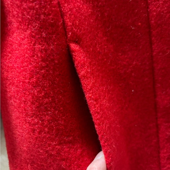 J Crew Crewcuts Red Wool Coat 3T - Picture 2 of 7